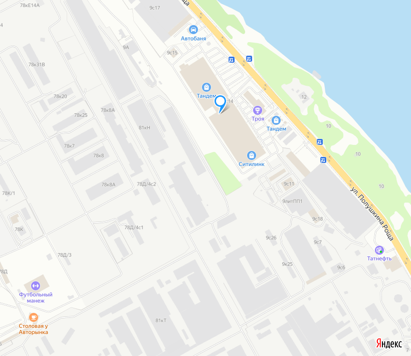 Карта торговых объектов